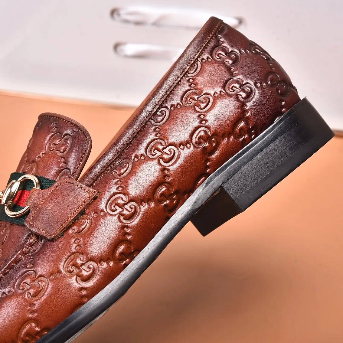 Men's shoes💰540📛📛Original (water-dyed cowhide) Gucci GUCCI official website formal shoes🌀 Italian🇮🇹imported cowhide➕top imported water-dyed cowhide lining💋Finely handmade original bottom, the real thing looks better when photographed in person Standard size 38-44
